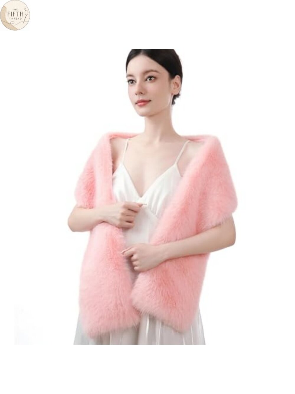 Faux Fur Scarf Wrap Collar Shawl Shrug Winter Neck Warmer